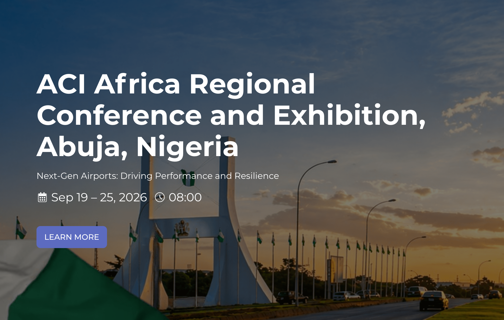 ACI Africa Regional Conference and Exhibition, Abuja, Nigeria — Sep 19 to 25, 2026. Click to register.